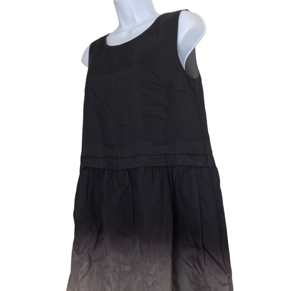 Fibfix Ombre Sleeveless Midi Dress Lyocell Linen Blend Ethereal Fairy Modern - Picture 6 of 14